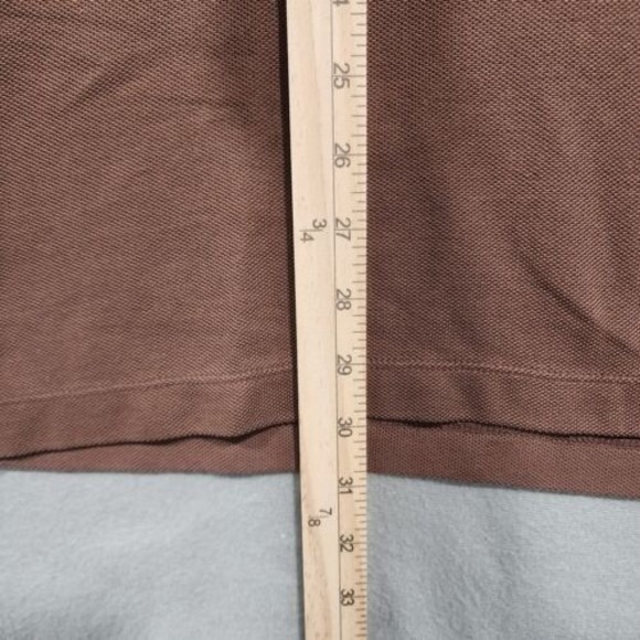 Tommy Bahama Polo Shirt Mens Large Brown Solid Short Sleeve - Picture 7 of 15